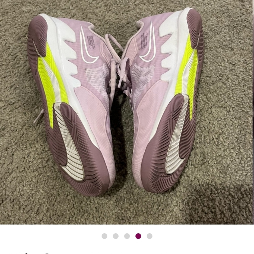 NikeCourt Air Zoom Vapor Pro Tennis Shoes Size 9.5 in Doll Amethyst Wave